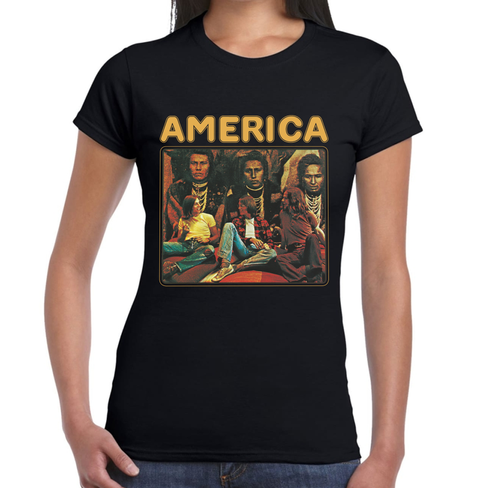 Playera America Three Roses  Algodón Premium #552 Imagen secundaria del producto