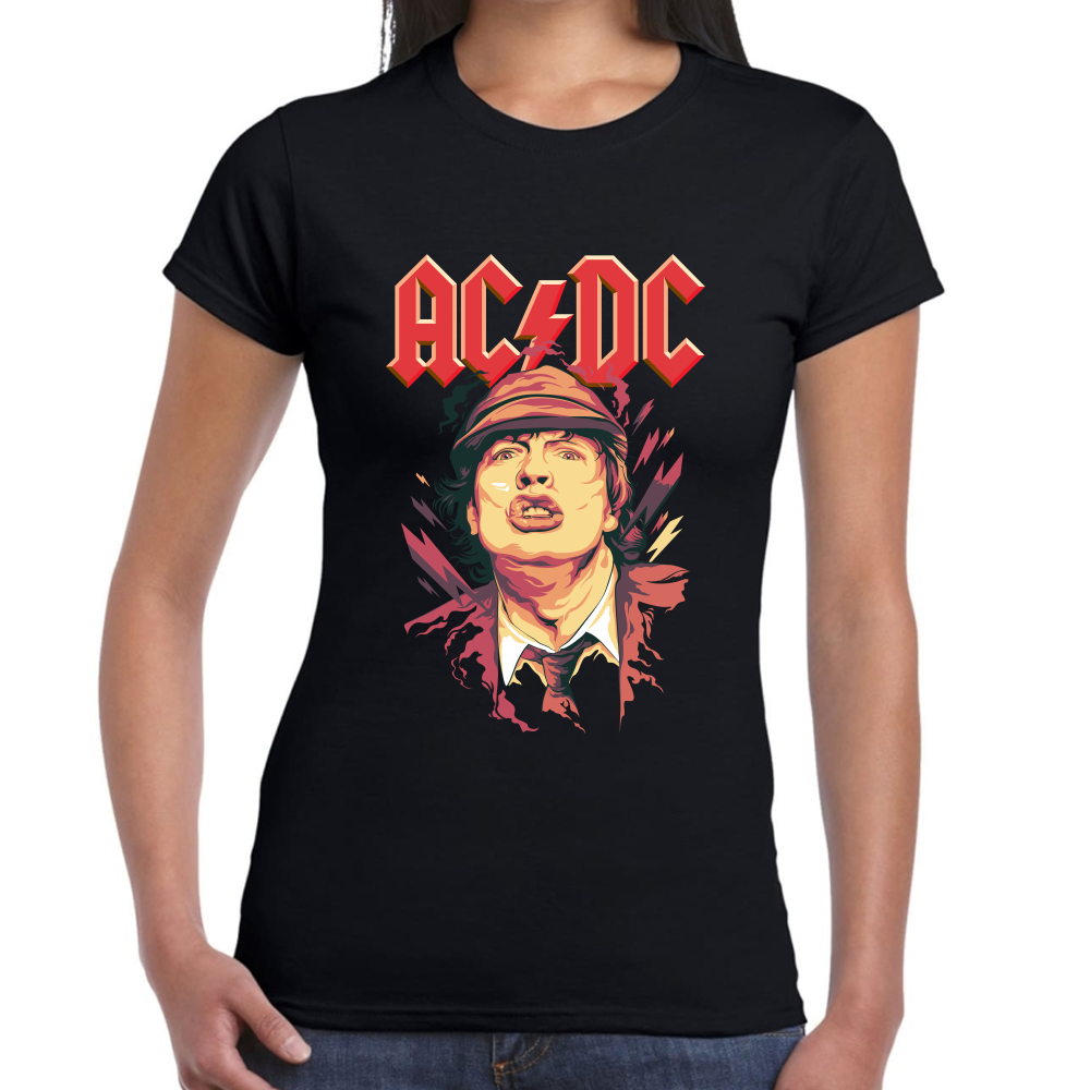 Playera AC/DC Angus Young Algodón Premium #562