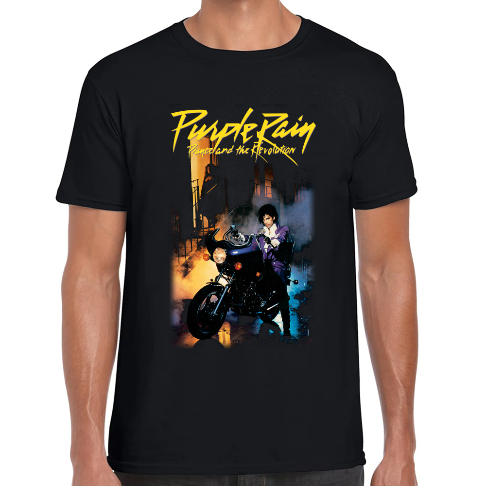 Playera Prince Purple Rain Algodón Premium #571