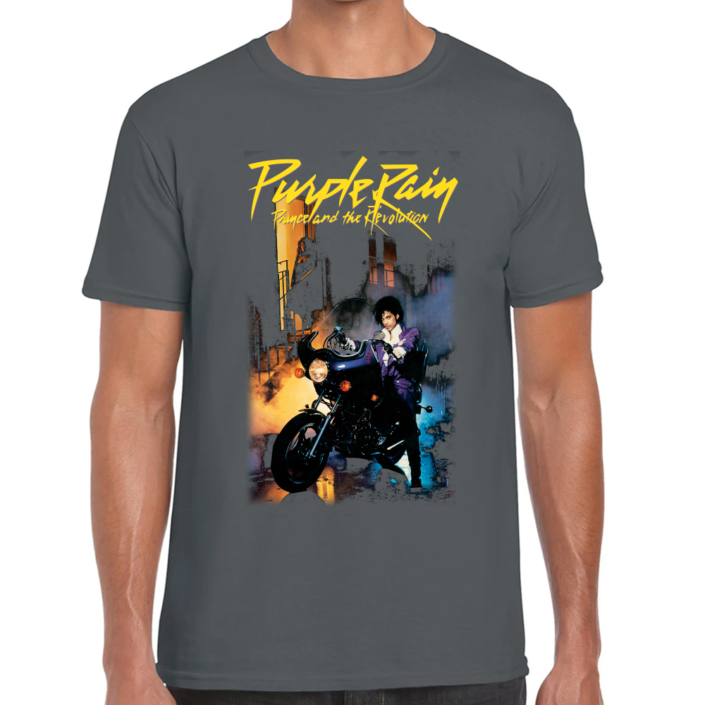 Playera Prince Purple Rain Algodón Premium #571
