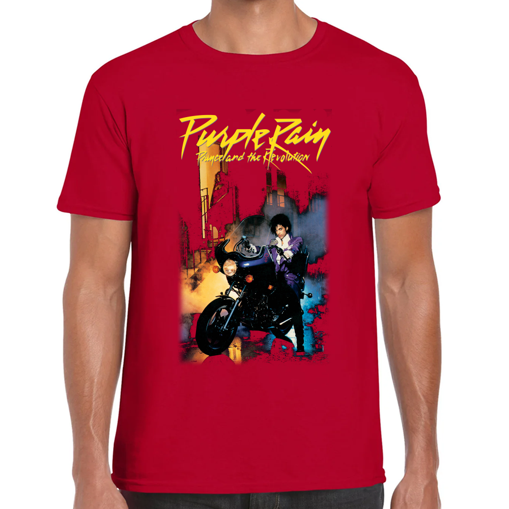 Playera Prince Purple Rain Algodón Premium #571