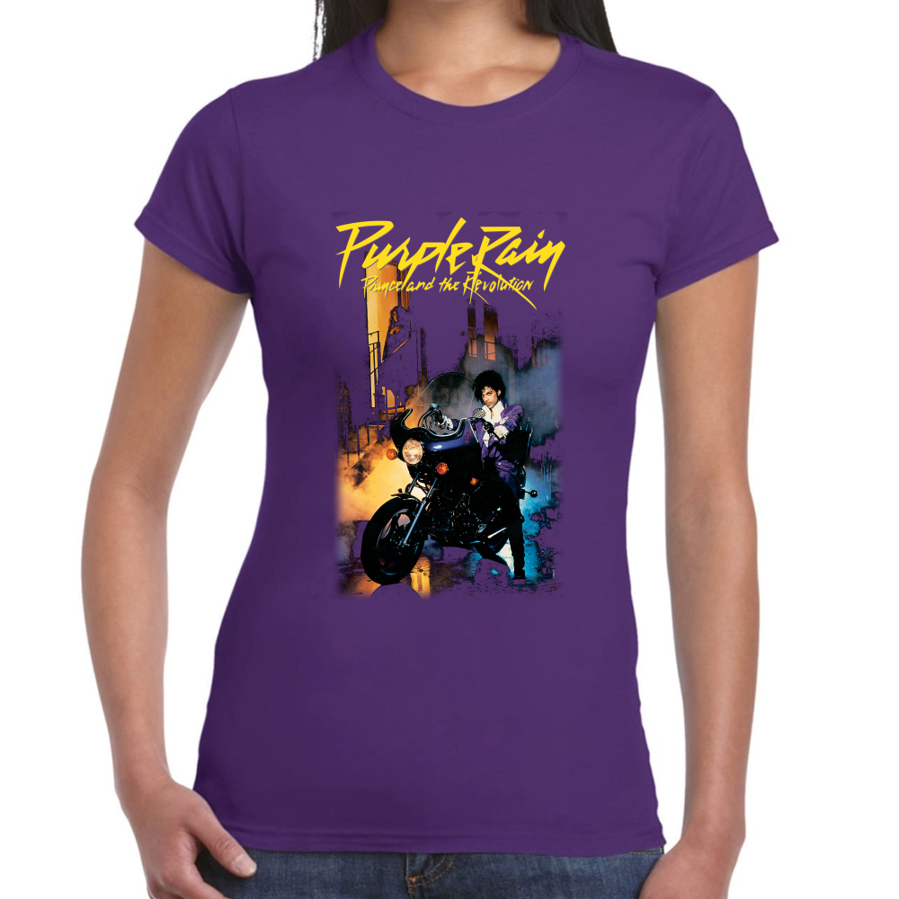 Playera Prince Purple Rain Algodón Premium #571
