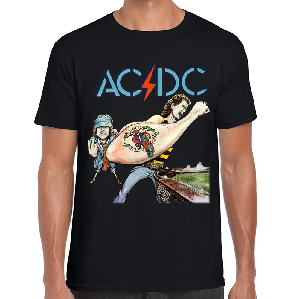 Playera AC/DC Dirty Deeds Done Dirt Cheap (Australian Version) Algodón Premium #574