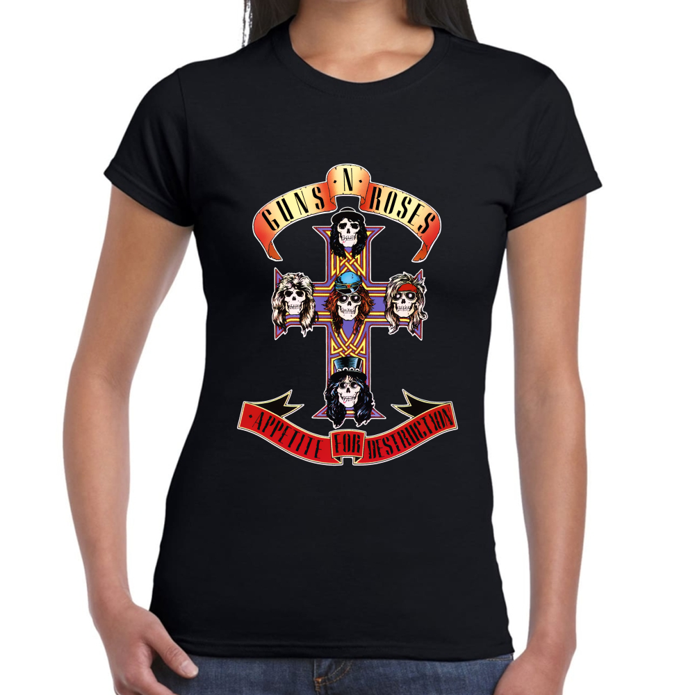Playera Guns N Roses Appetite for Destruction Algodón Premium #575 Imagen secundaria del producto