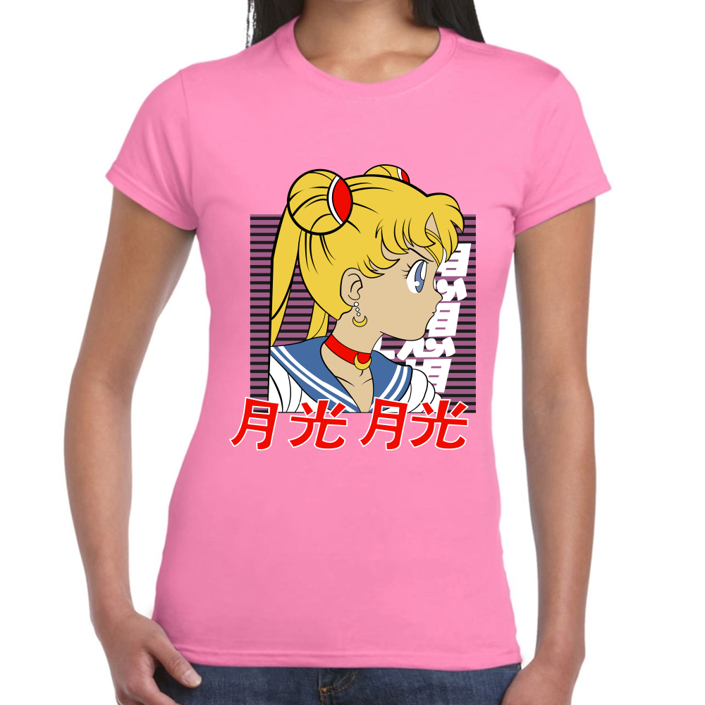 Playera Sailor Moon Serena Tsukino Algodón Premium #582
