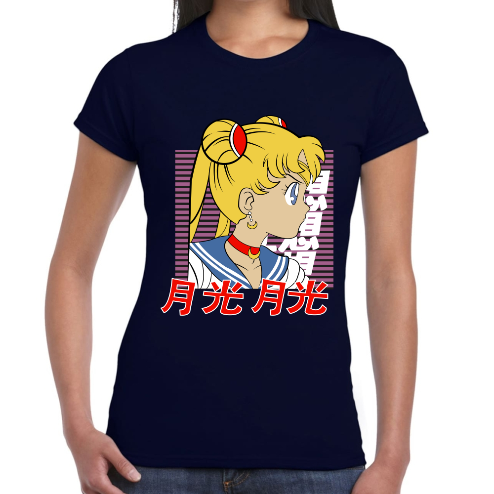 Playera Sailor Moon Serena Tsukino Algodón Premium #582