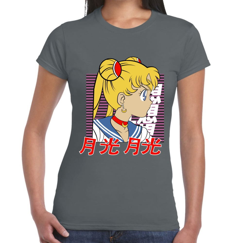 Playera Sailor Moon Serena Tsukino Algodón Premium #582