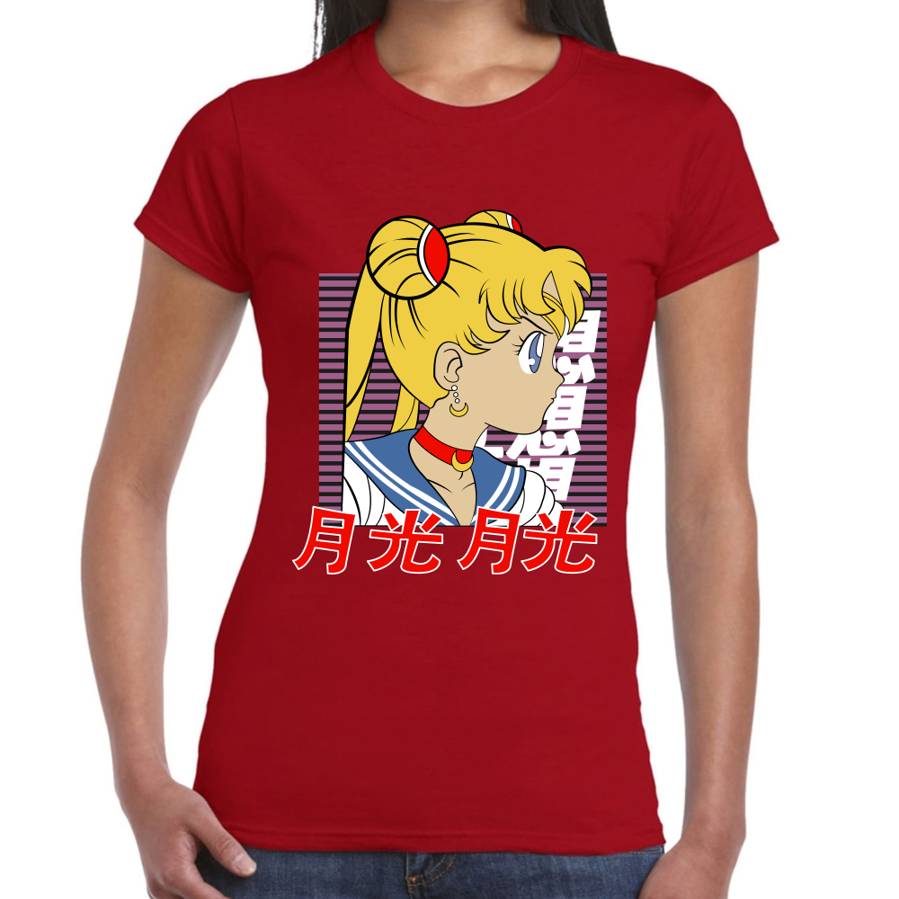 Playera Sailor Moon Serena Tsukino Algodón Premium #582