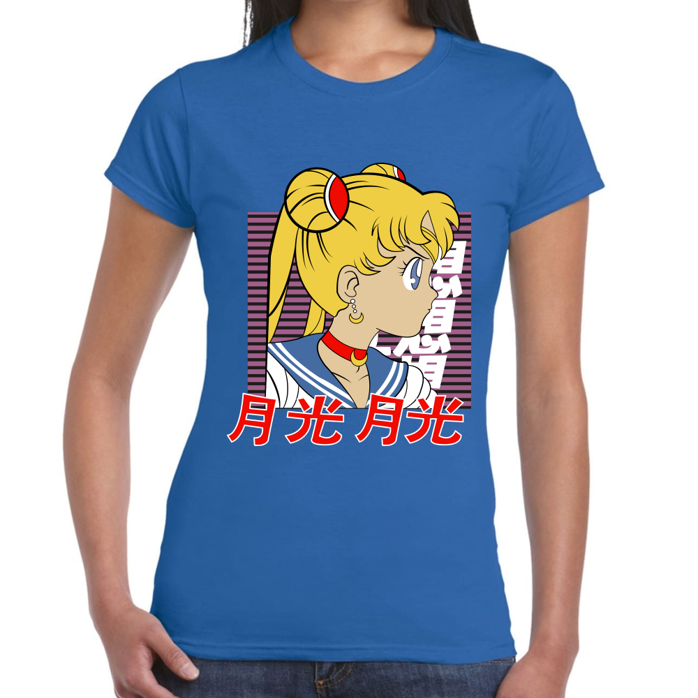 Playera Sailor Moon Serena Tsukino Algodón Premium #582