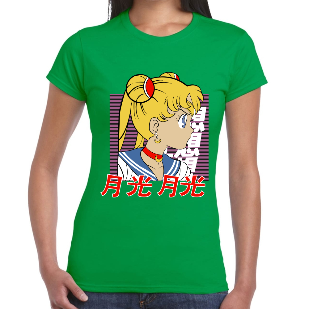 Playera Sailor Moon Serena Tsukino Algodón Premium #582