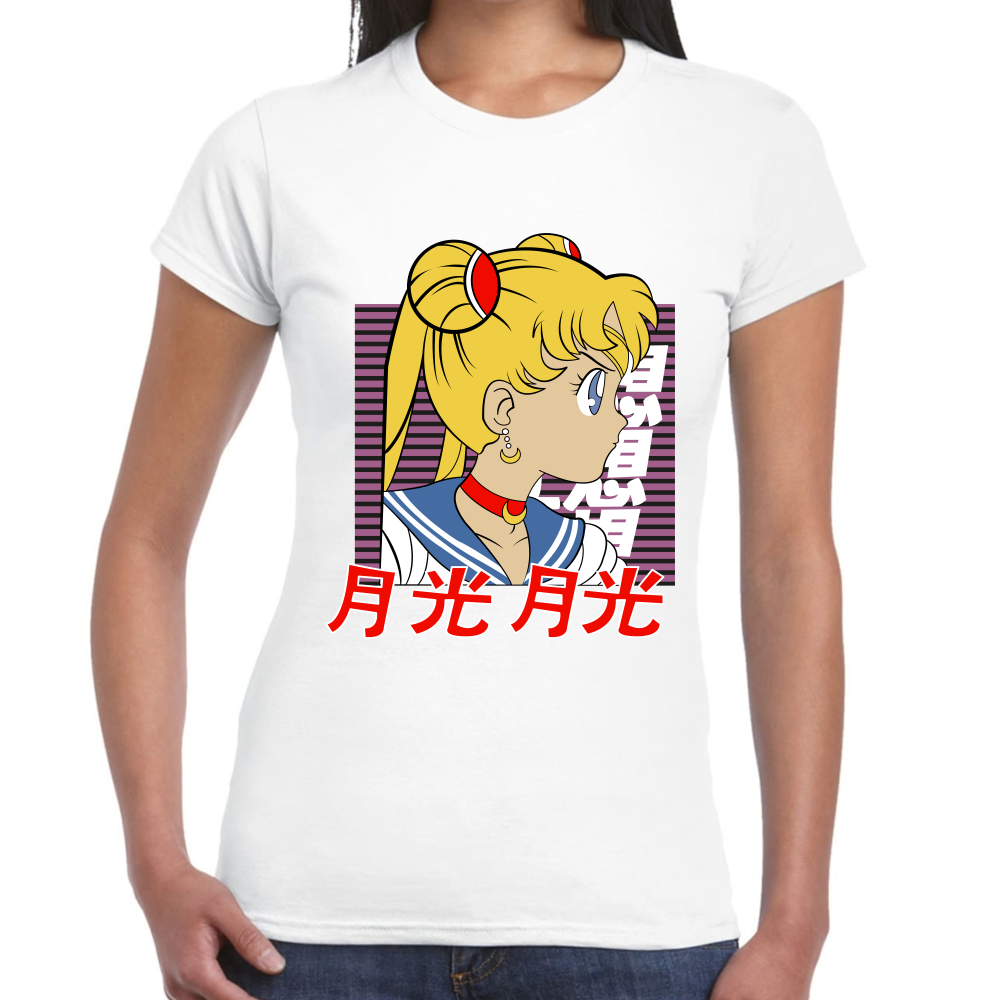 Playera Sailor Moon Serena Tsukino Algodón Premium #582