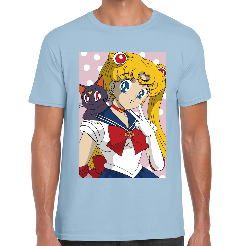 Playera Sailor Moon Serena Tsukino Algodón Premium #583