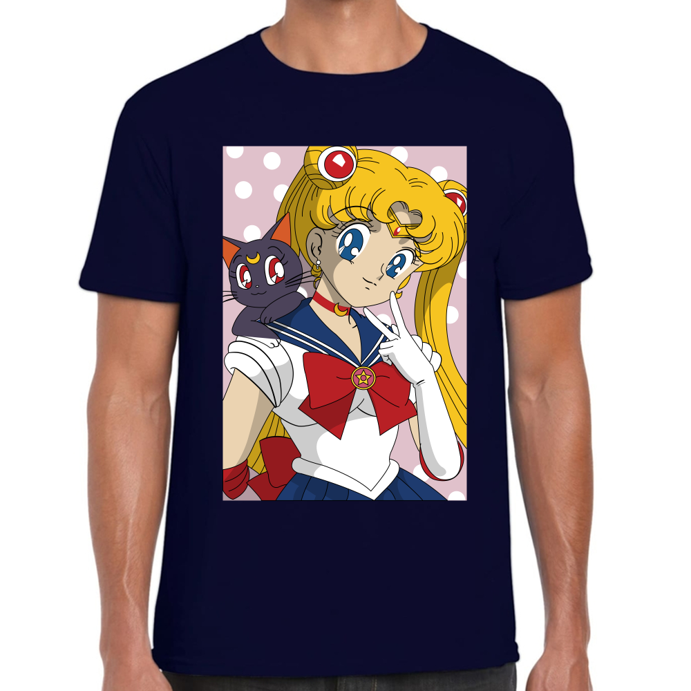 Playera Sailor Moon Serena Tsukino Algodón Premium #583