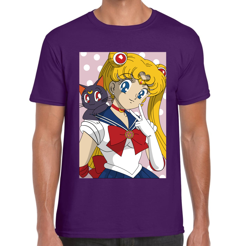 Playera Sailor Moon Serena Tsukino Algodón Premium #583