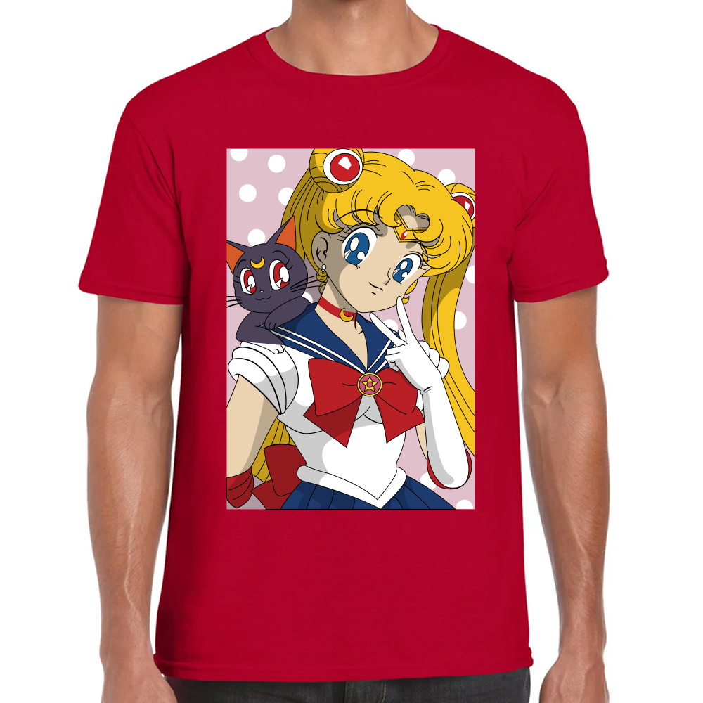 Playera Sailor Moon Serena Tsukino Algodón Premium #583