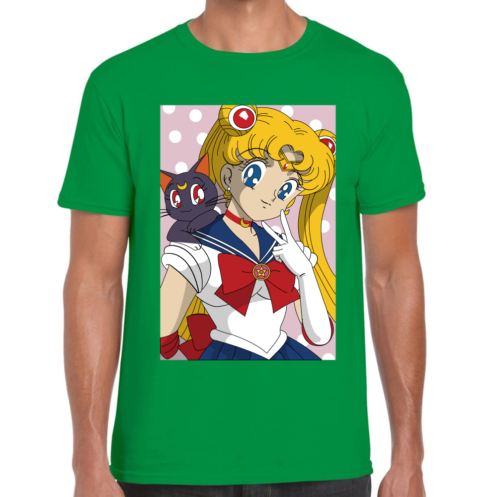 Playera Sailor Moon Serena Tsukino Algodón Premium #583