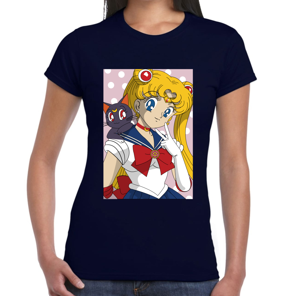 Playera Sailor Moon Serena Tsukino Algodón Premium #583