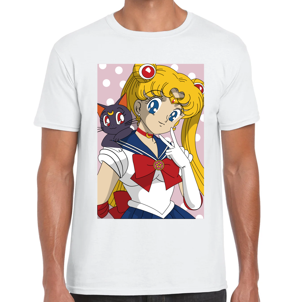 Playera Sailor Moon Serena Tsukino Algodón Premium #583