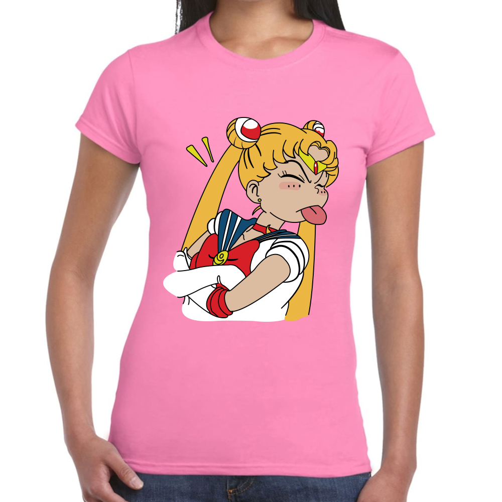 Playera Sailor Moon Serena Tsukino Algodón Premium #584
