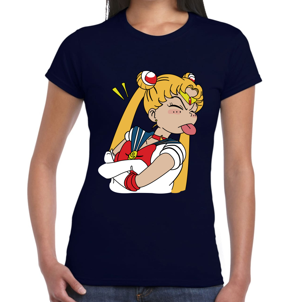 Playera Sailor Moon Serena Tsukino Algodón Premium #584