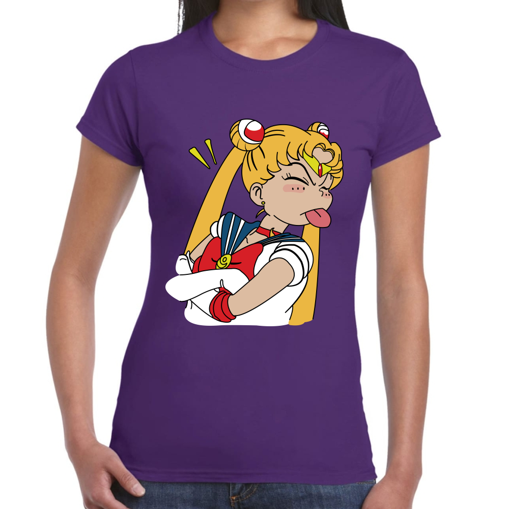 Playera Sailor Moon Serena Tsukino Algodón Premium #584