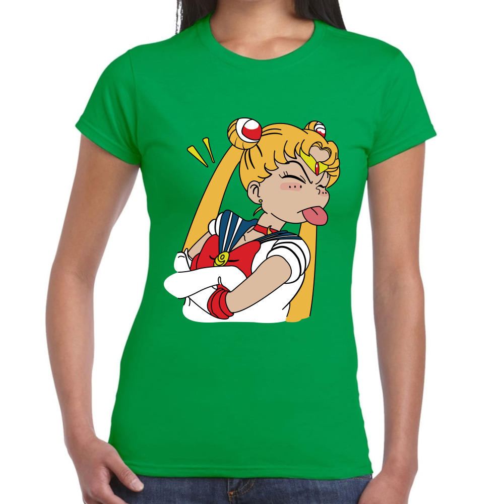 Playera Sailor Moon Serena Tsukino Algodón Premium #584