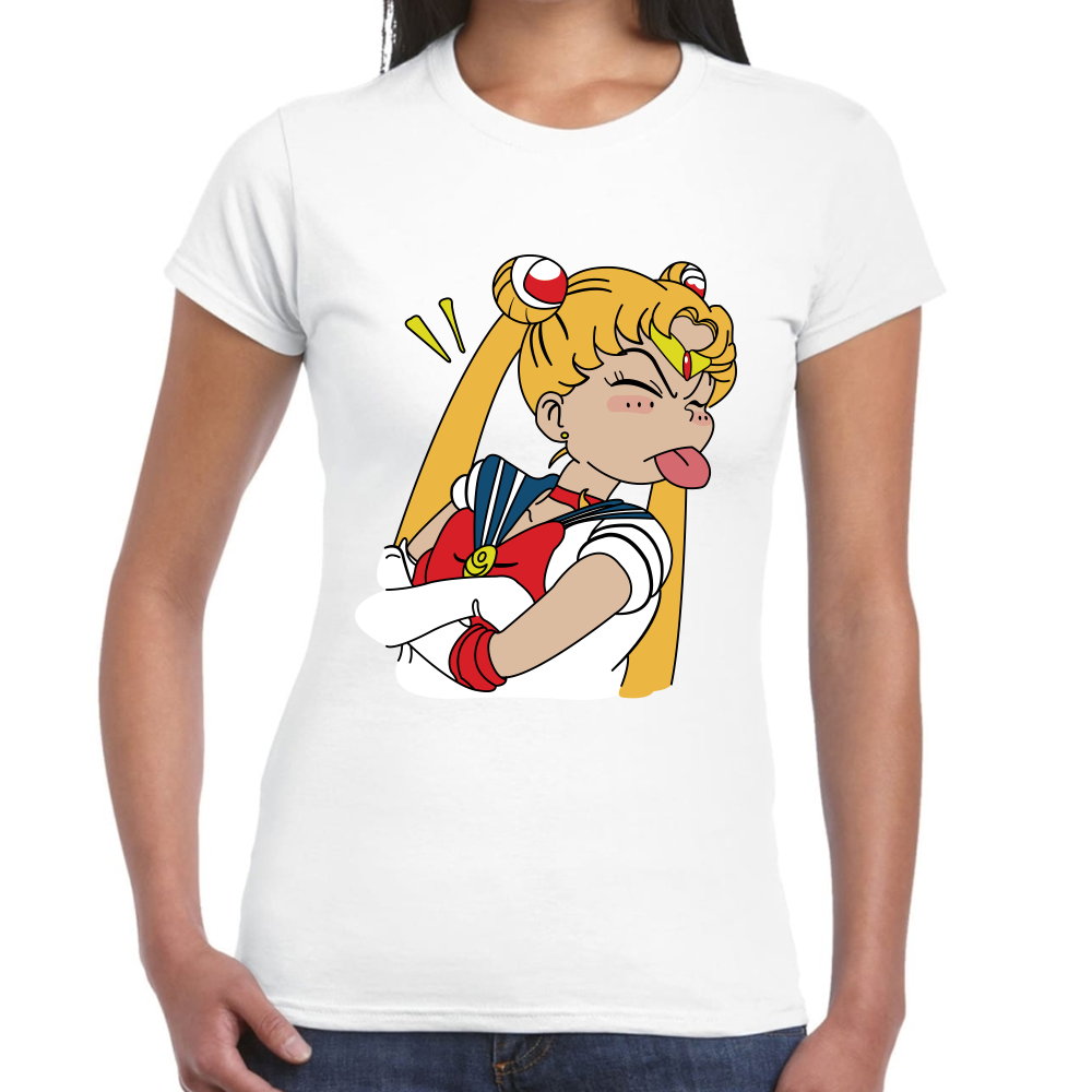 Playera Sailor Moon Serena Tsukino Algodón Premium #584