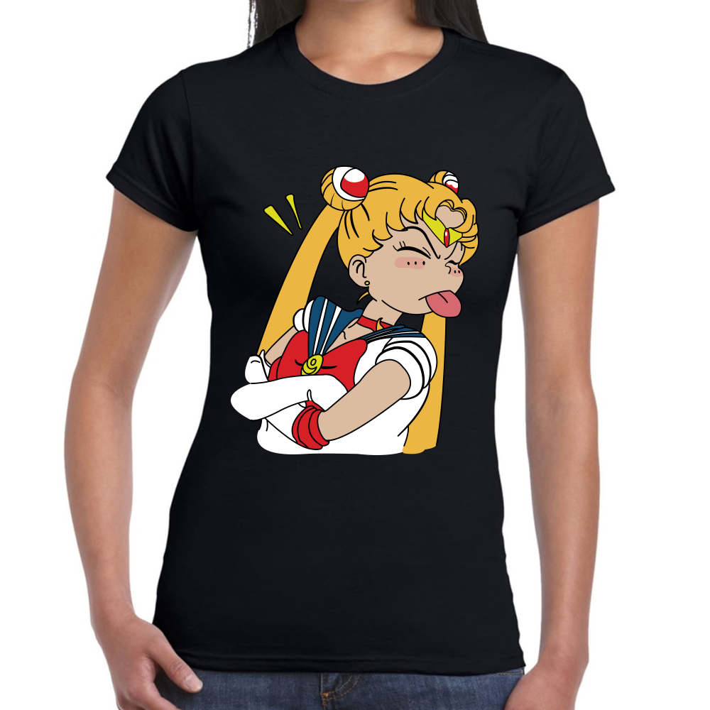 Playera Sailor Moon Serena Tsukino Algodón Premium #584