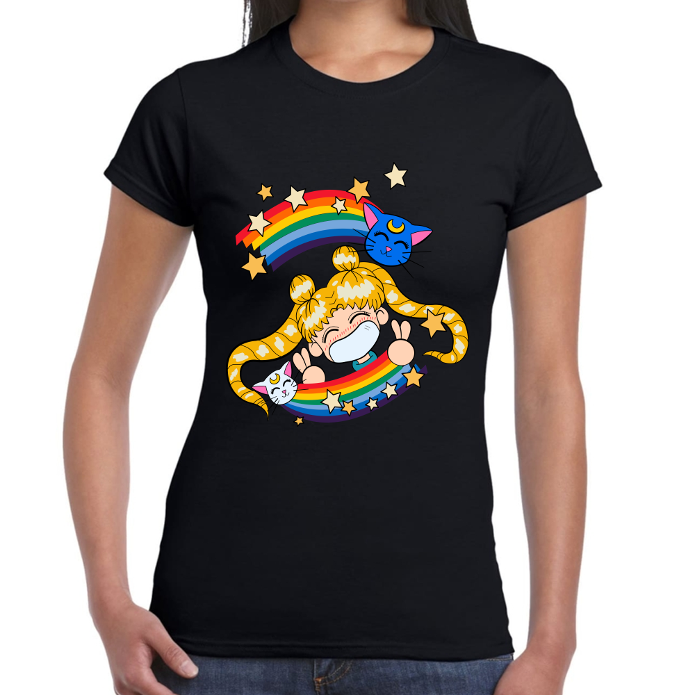 Playera Serena Tsukino Sailor Moon Algodón Premium #587