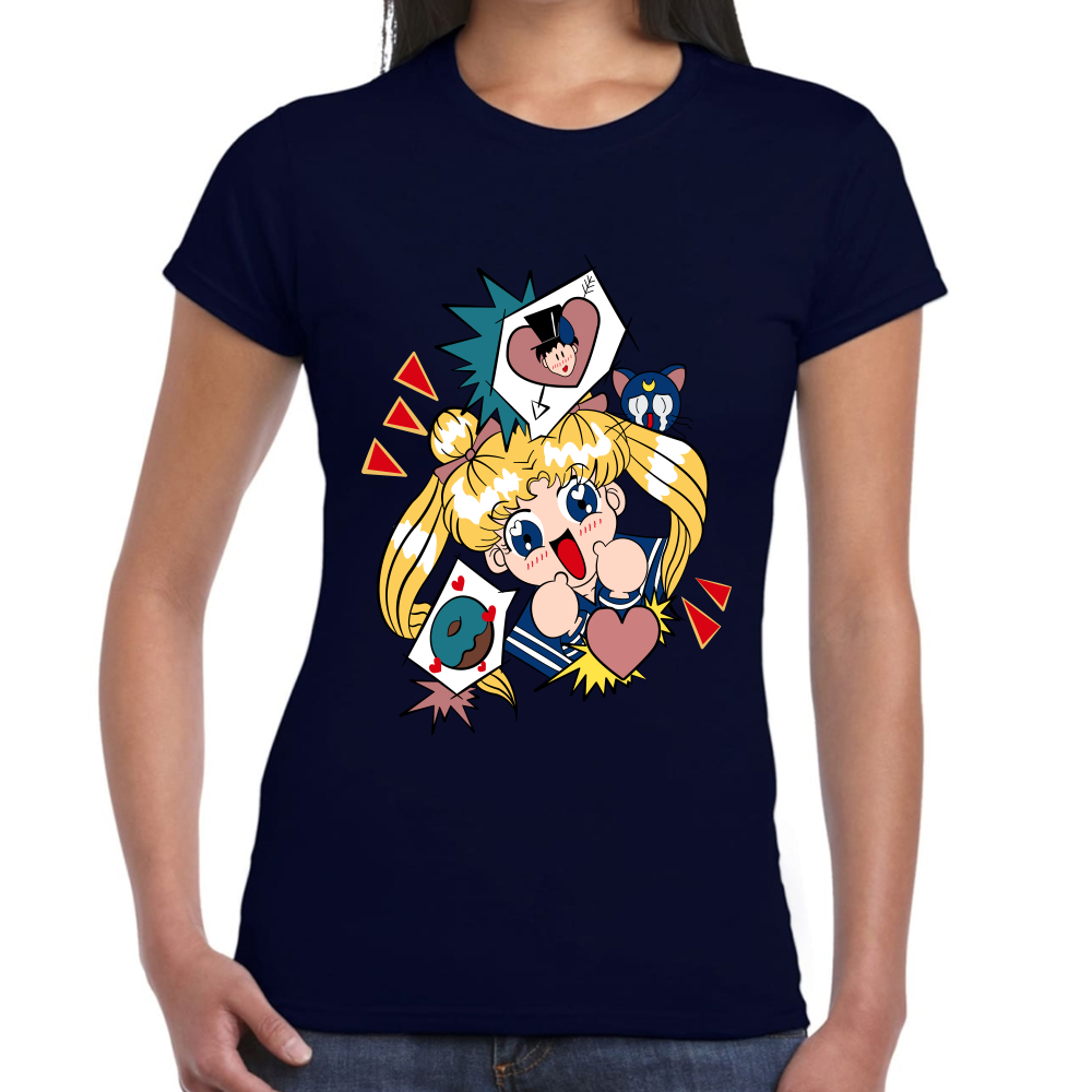 Playera Serena Tsukino Sailor Moon Algodón Premium #588