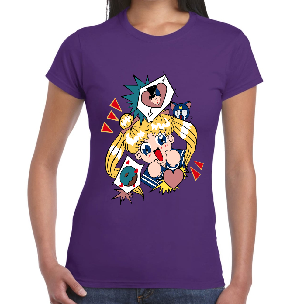 Playera Serena Tsukino Sailor Moon Algodón Premium #588