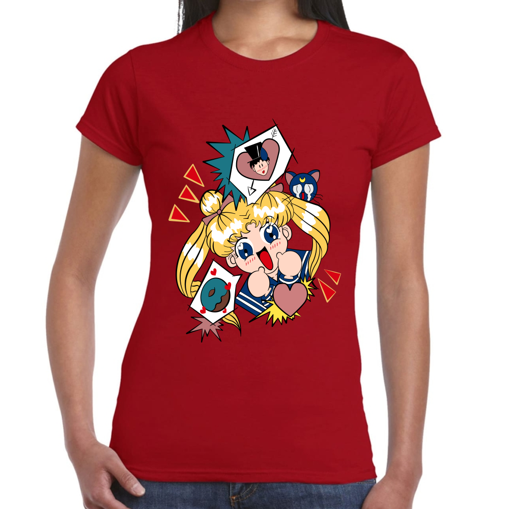 Playera Serena Tsukino Sailor Moon Algodón Premium #588