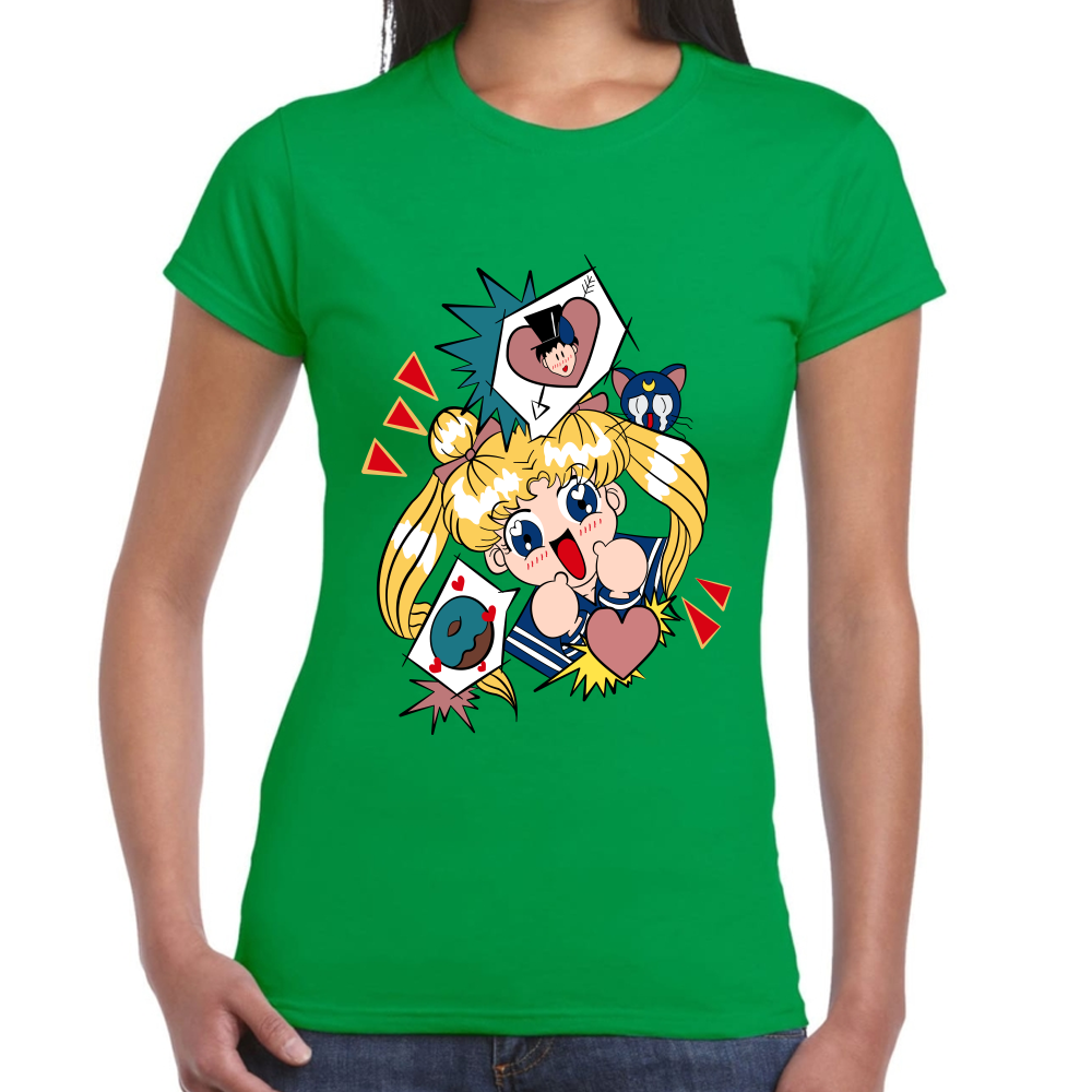 Playera Serena Tsukino Sailor Moon Algodón Premium #588