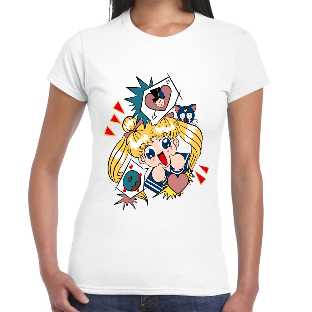 Playera Serena Tsukino Sailor Moon Algodón Premium #588
