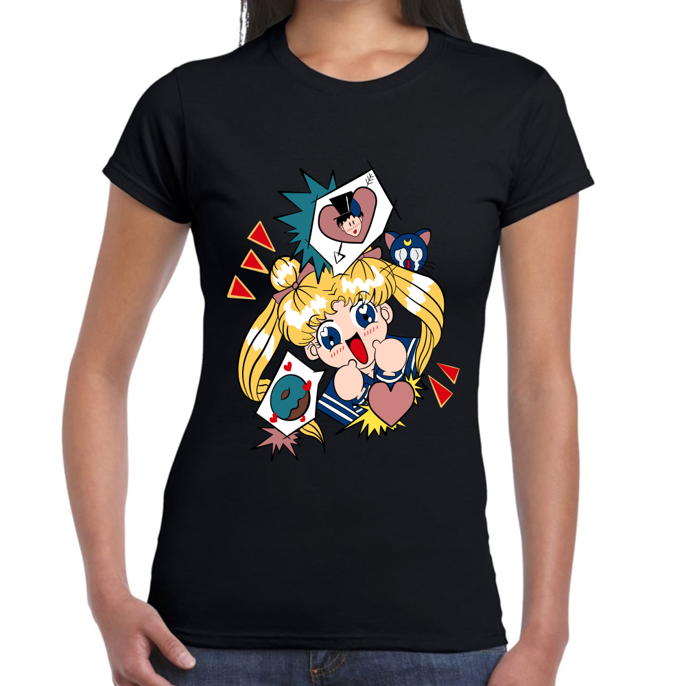 Playera Serena Tsukino Sailor Moon Algodón Premium #588