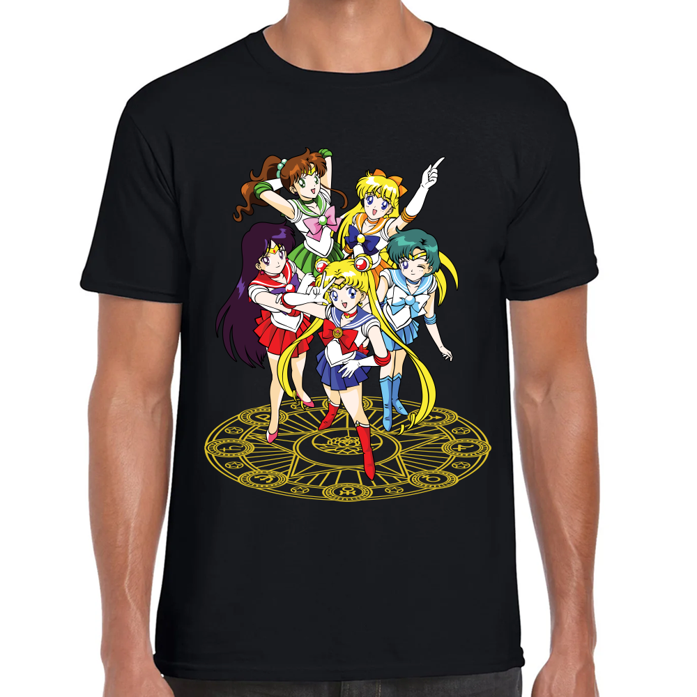 Playera Sailor Scouts Sailor Moon Algodón Premium #589