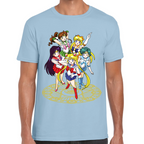 Playera Sailor Scouts Sailor Moon Algodón Premium #589