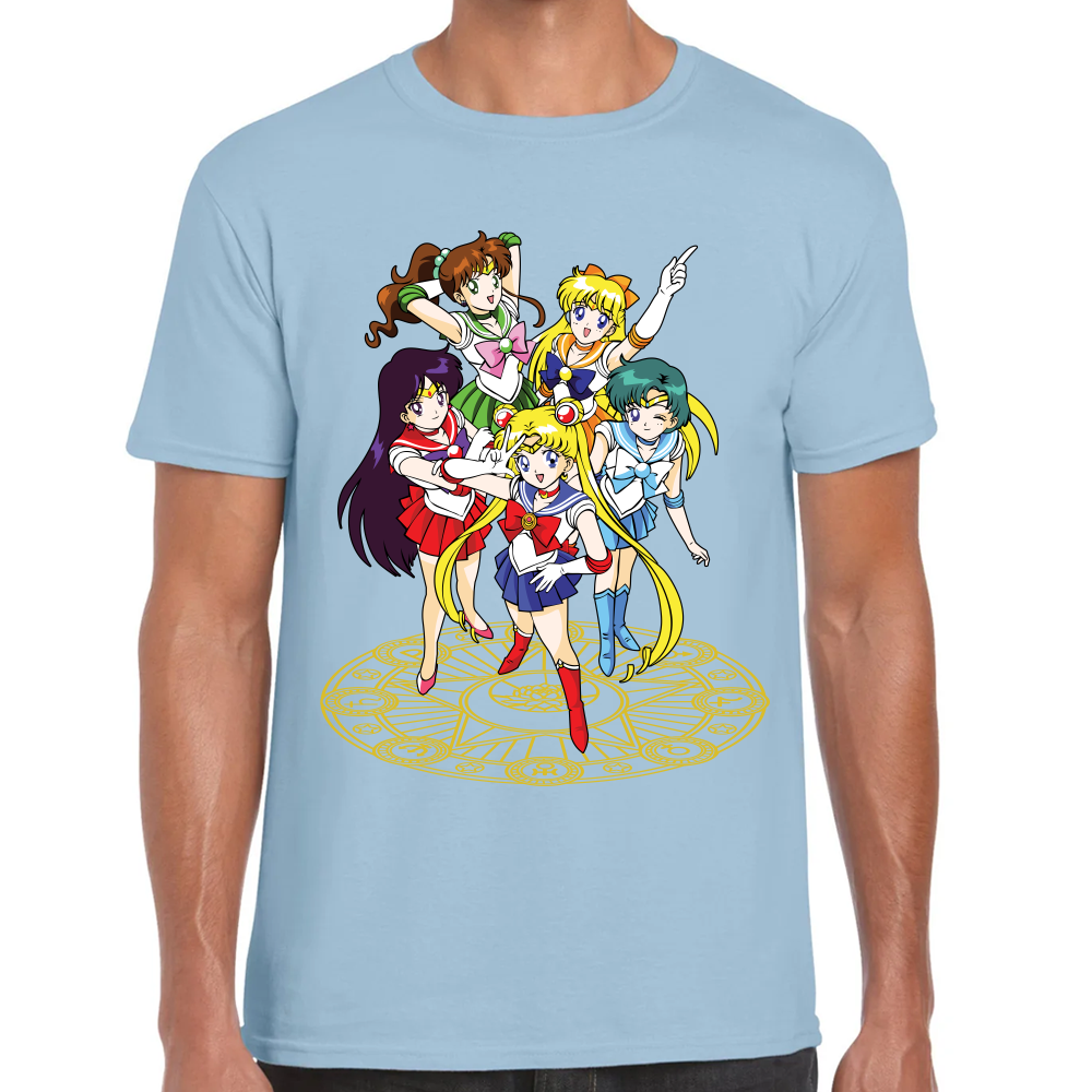 Playera Sailor Scouts Sailor Moon Algodón Premium #589