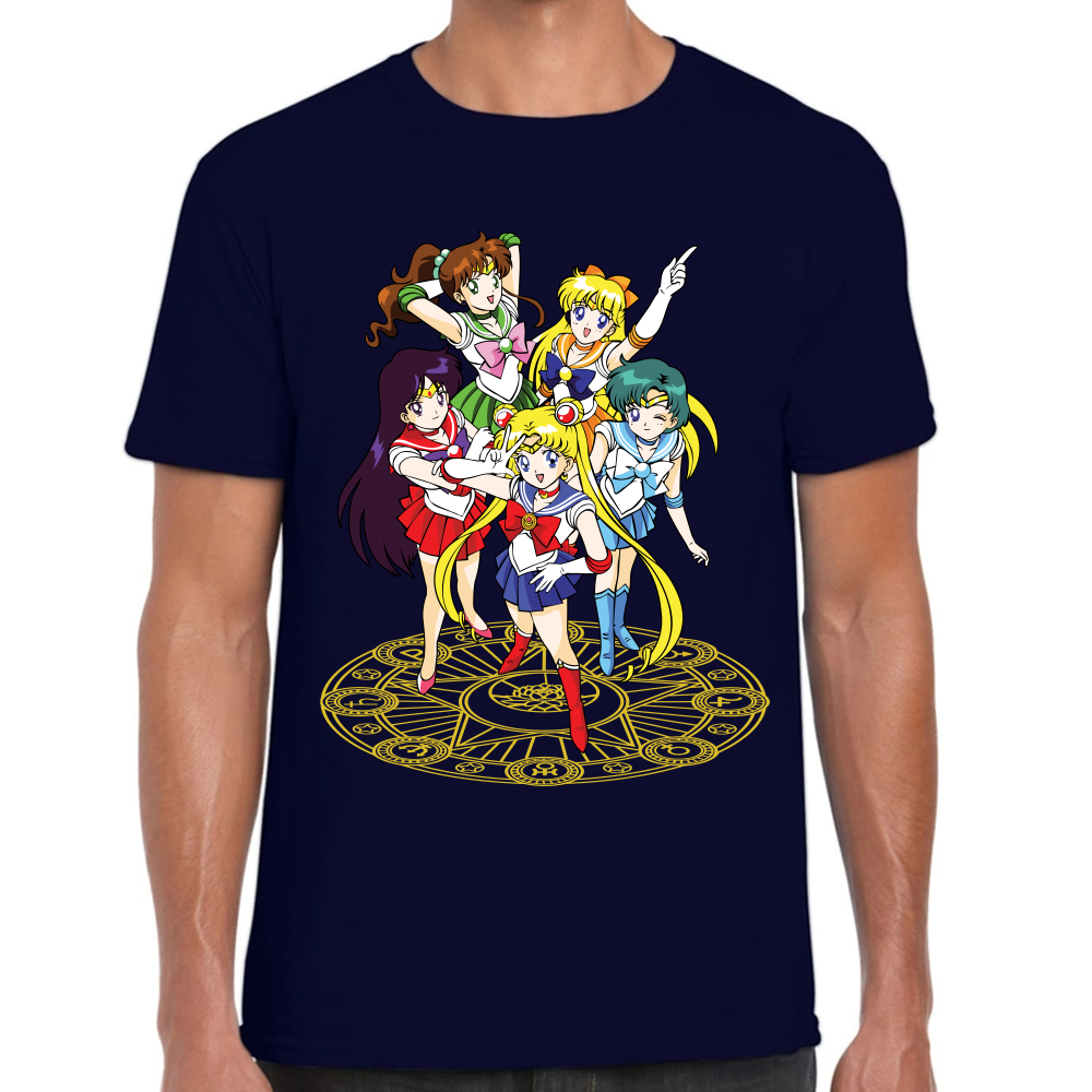 Playera Sailor Scouts Sailor Moon Algodón Premium #589