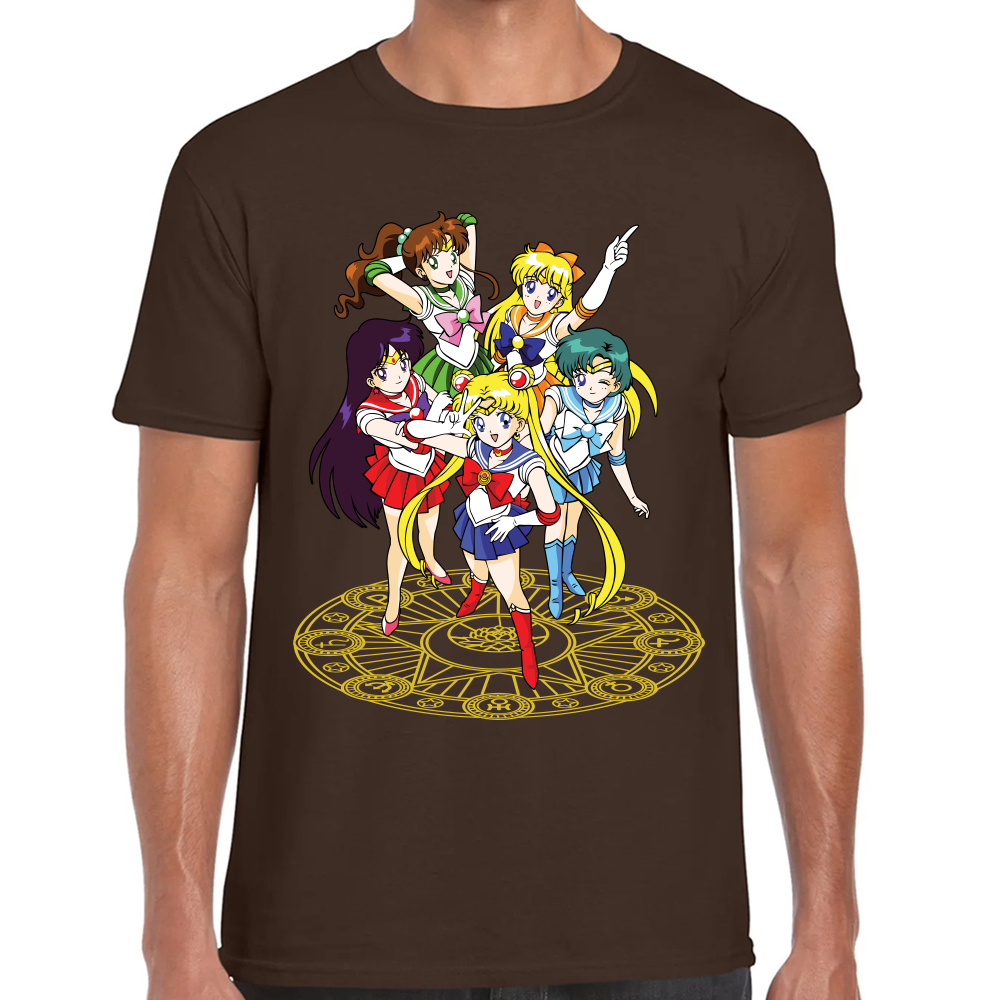 Playera Sailor Scouts Sailor Moon Algodón Premium #589