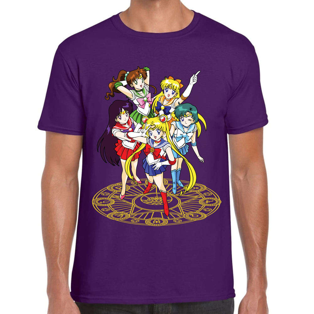 Playera Sailor Scouts Sailor Moon Algodón Premium #589