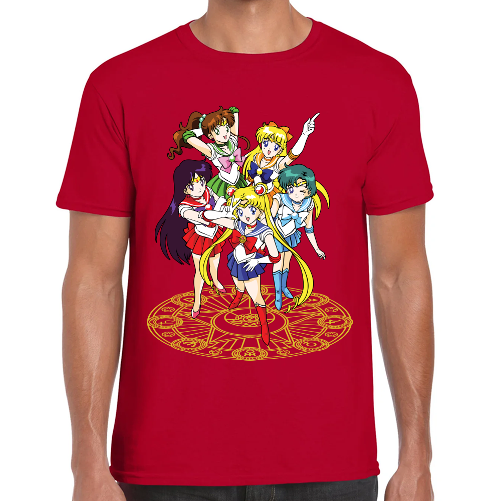 Playera Sailor Scouts Sailor Moon Algodón Premium #589