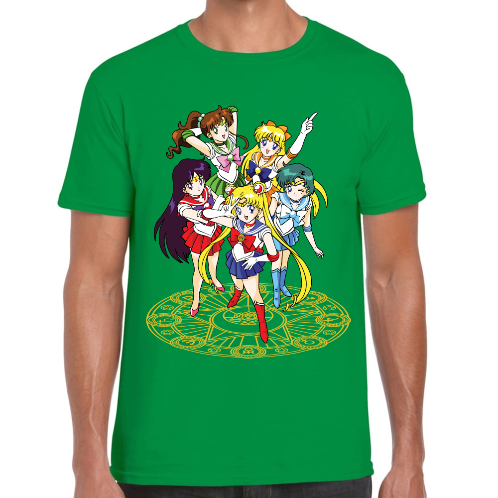 Playera Sailor Scouts Sailor Moon Algodón Premium #589