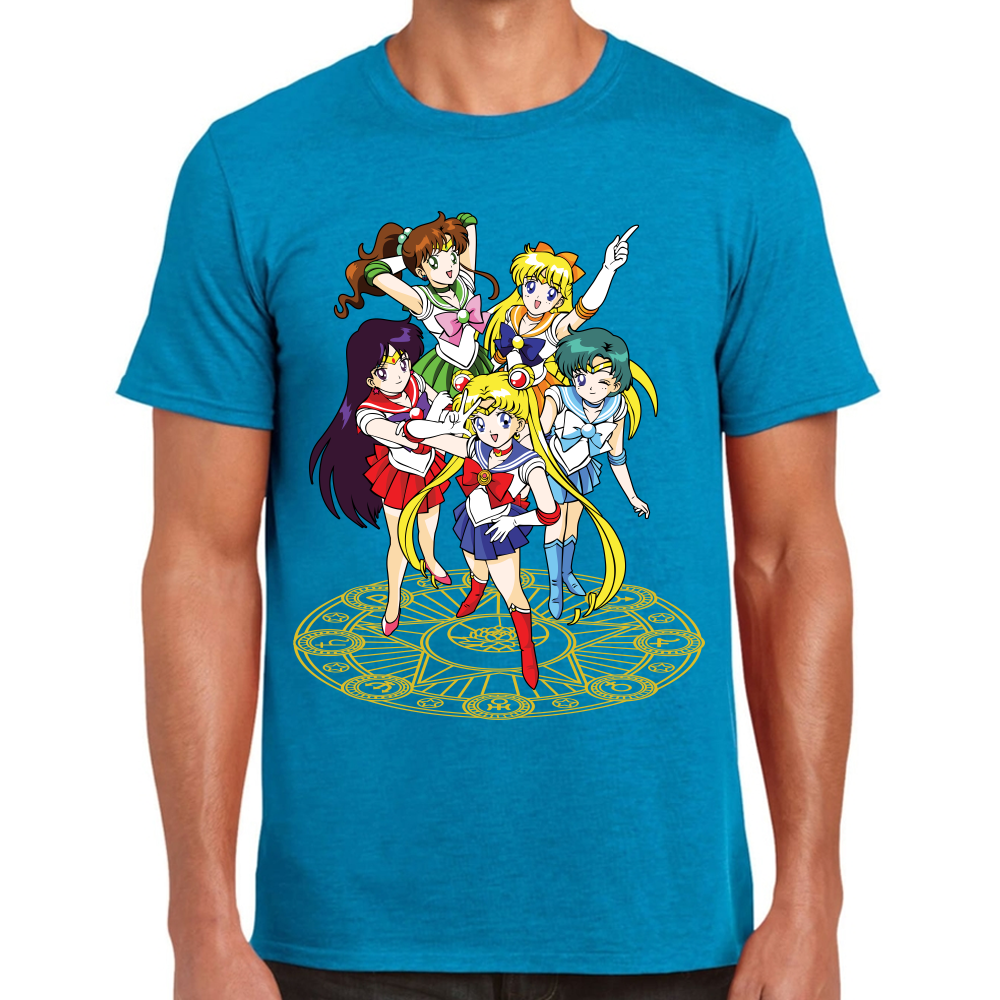 Playera Sailor Scouts Sailor Moon Algodón Premium #589
