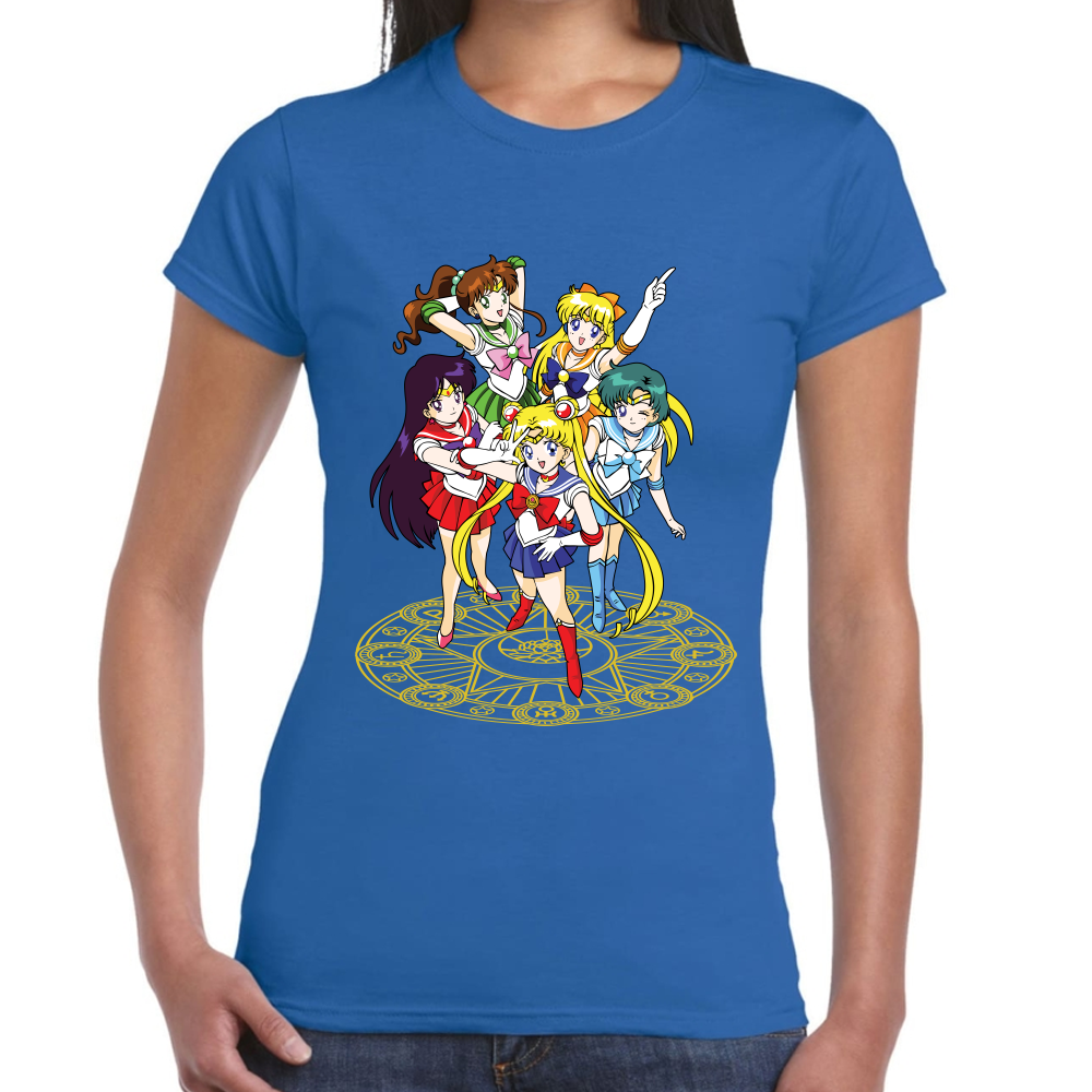 Playera Sailor Scouts Sailor Moon Algodón Premium #589