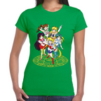 Playera Sailor Scouts Sailor Moon Algodón Premium #589