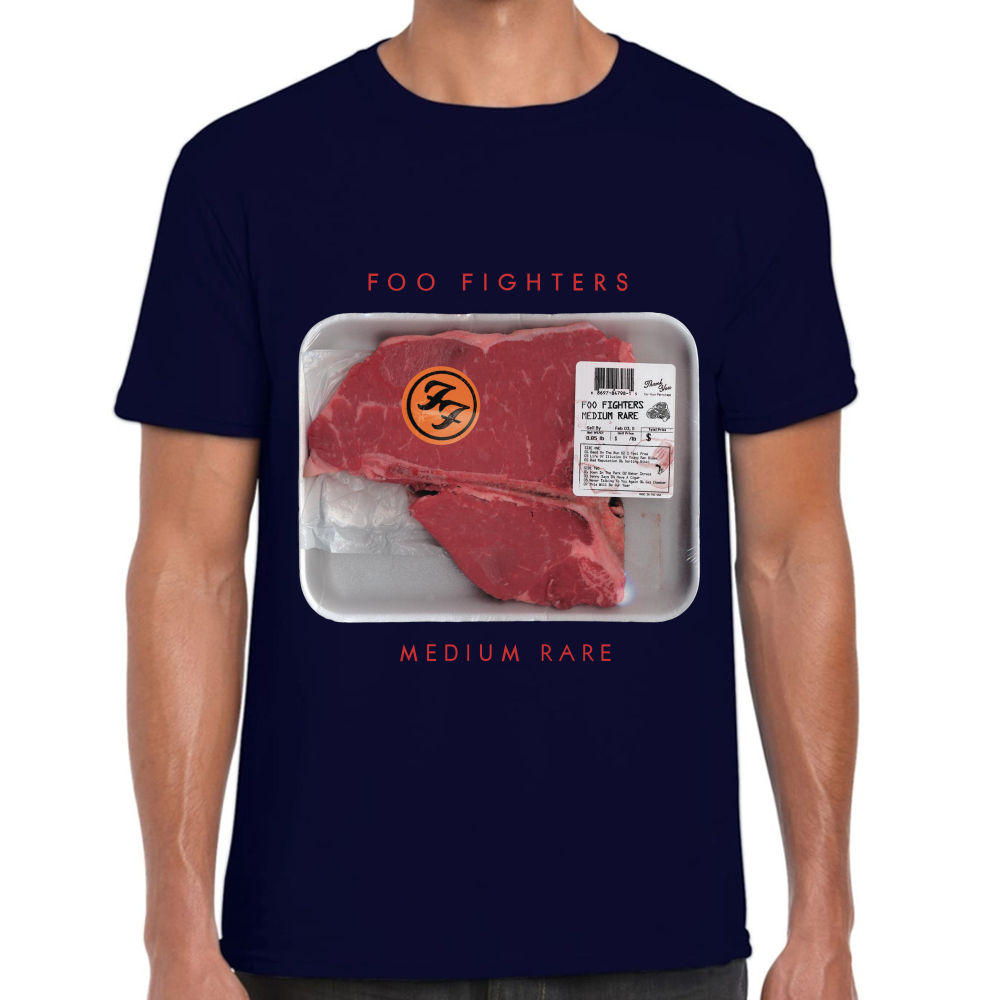 Playera Foo Fighters Medium Rare Algodón Premium #593