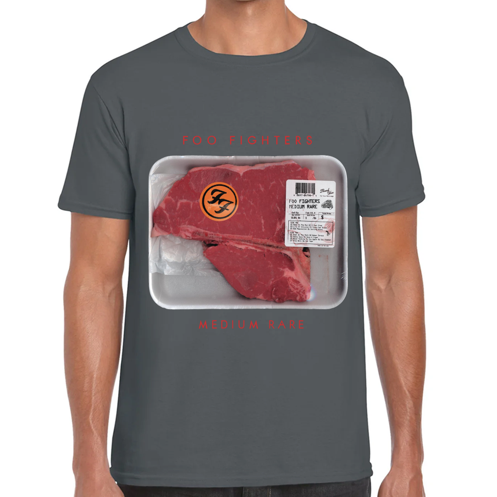 Playera Foo Fighters Medium Rare Algodón Premium #593