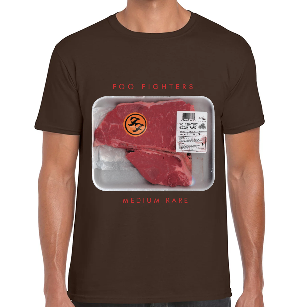 Playera Foo Fighters Medium Rare Algodón Premium #593