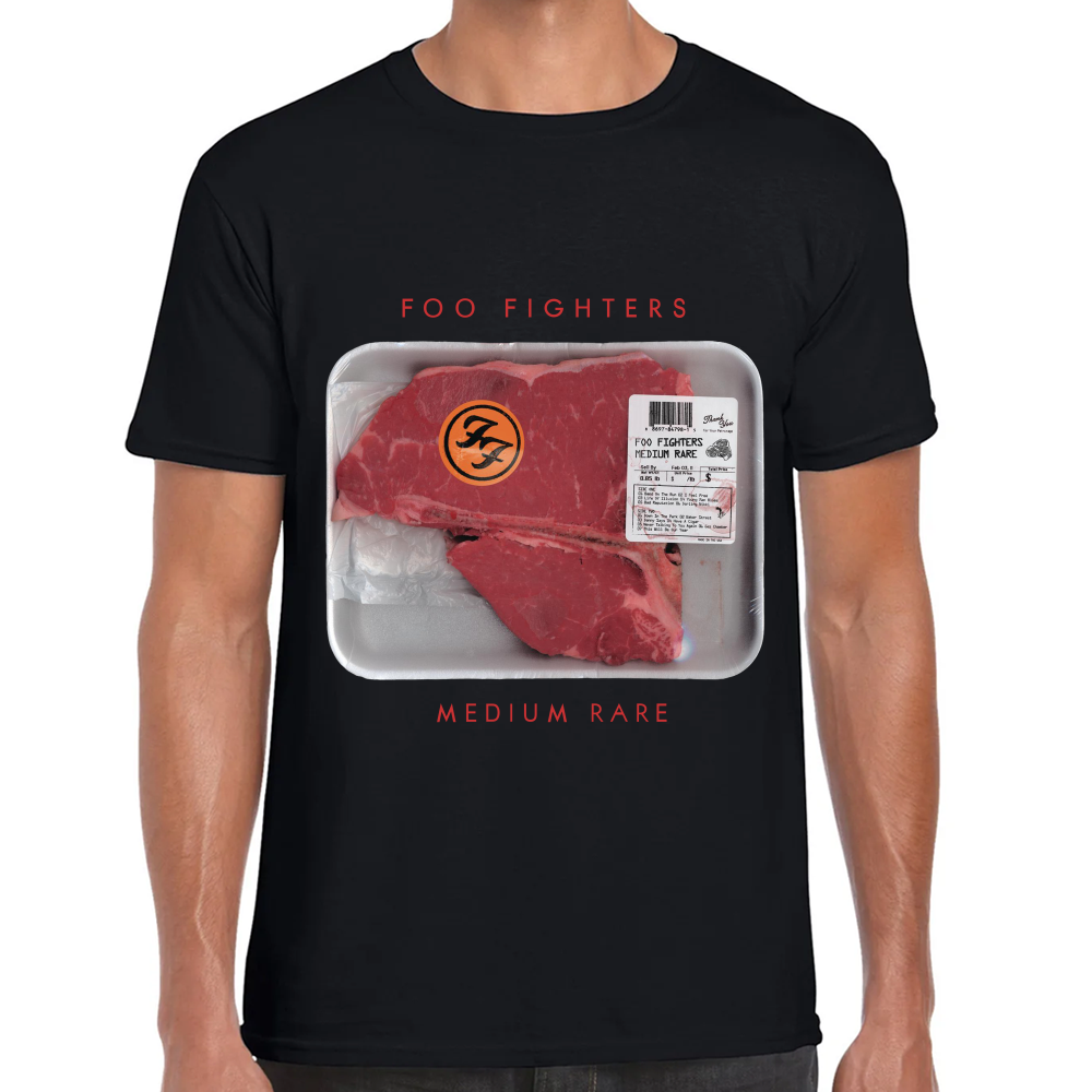 Playera Foo Fighters Medium Rare Algodón Premium #593